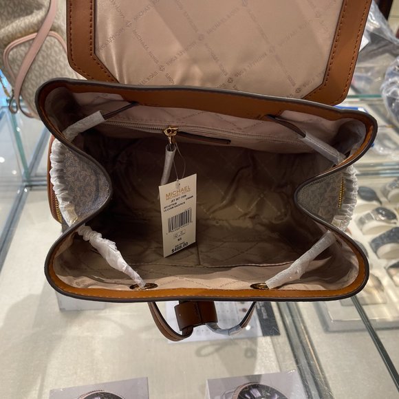 Michael Kors Jet Set Item Large Chain Backpack MK Brown - Picture 8 of 11